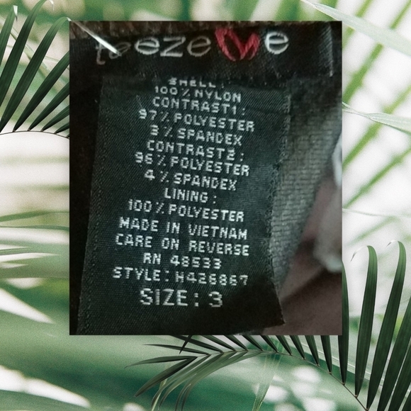 Teeze Me Layered Tulle Dress Women's size 3 Strapless Leopard Party Dress - Picture 5 of 5